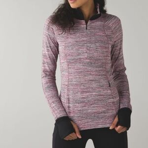 lululemon athletica Women's‎ Space Dye Camo Sweater - Berry Rumble Multi